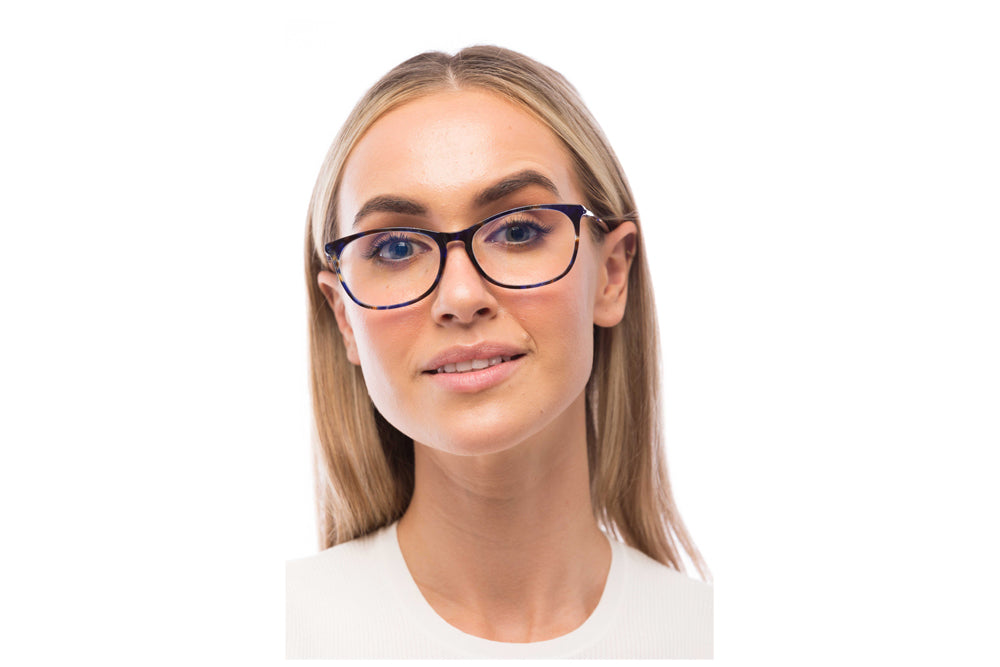 Woman Wearing Galaxy Computer Glasses