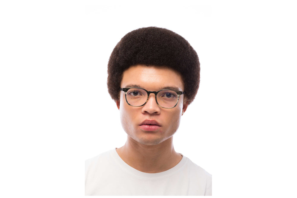 Man Wearing Arrow Computer Glasses Readers