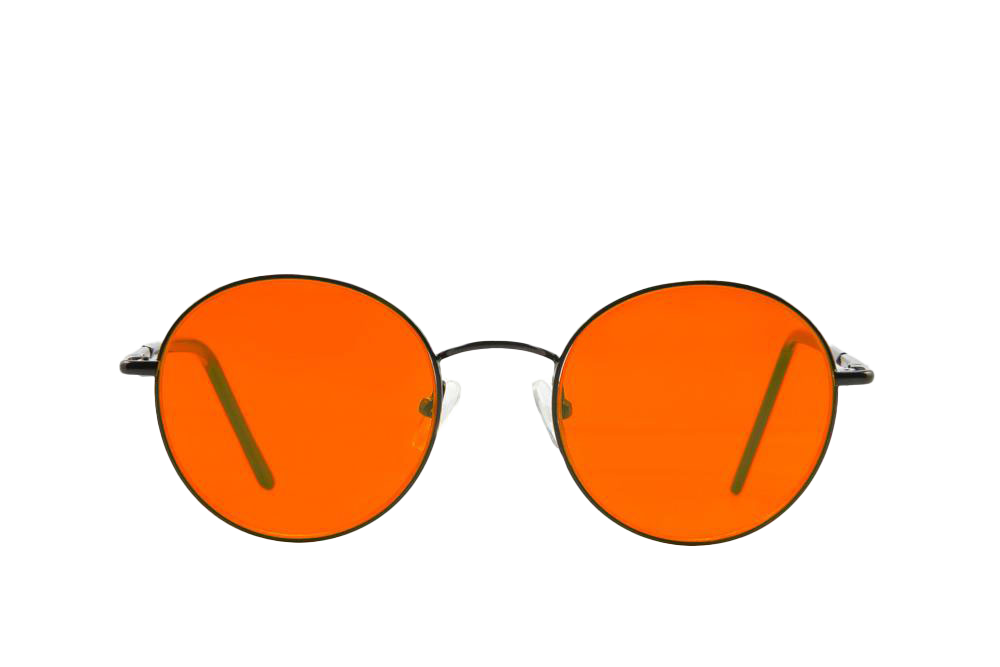 Prescription Glasses Orange Tinted Glasses Melatonin Lennon Blue