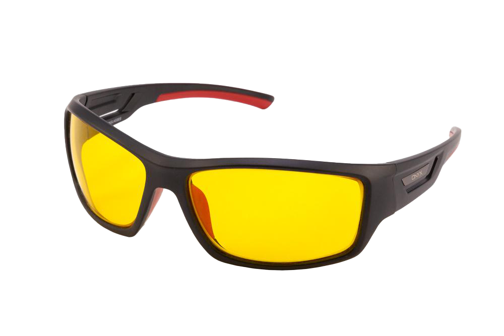 Onyx Light Sensitivity Glasses Readers Angled View