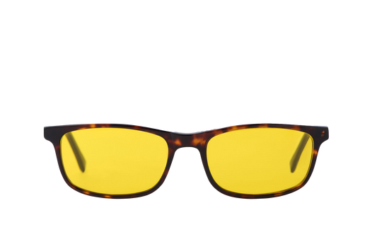 Tortoise Shell Light Sensitivity Glasses Prescription Front View