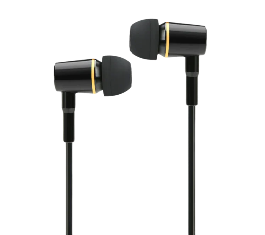 Black EMF free headphones