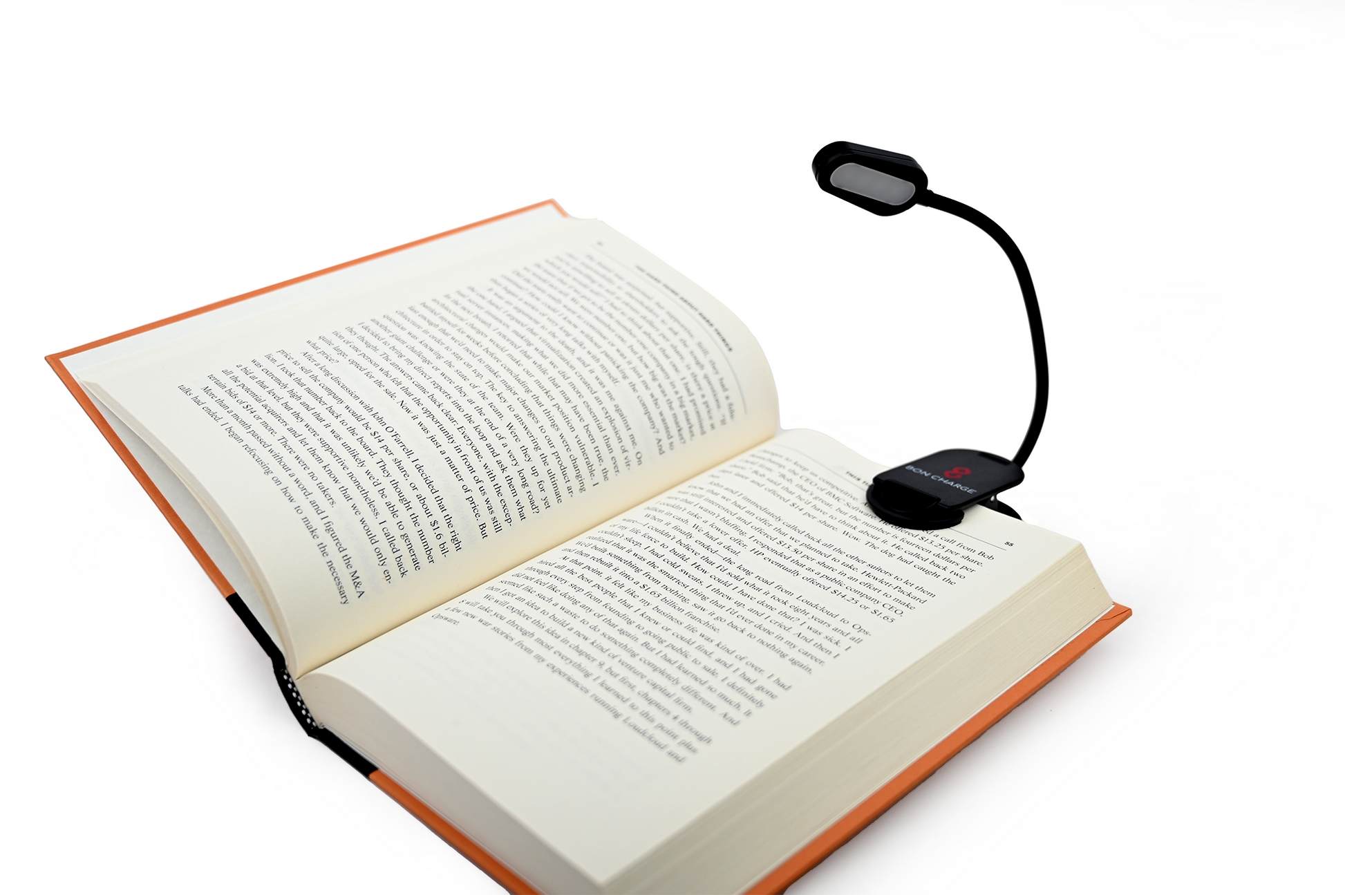 Using Blue Light Blocking Clip Light On Reading Book