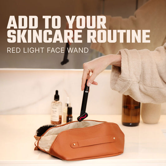 Using a Red Light Face Wand in Your Skincare Routine