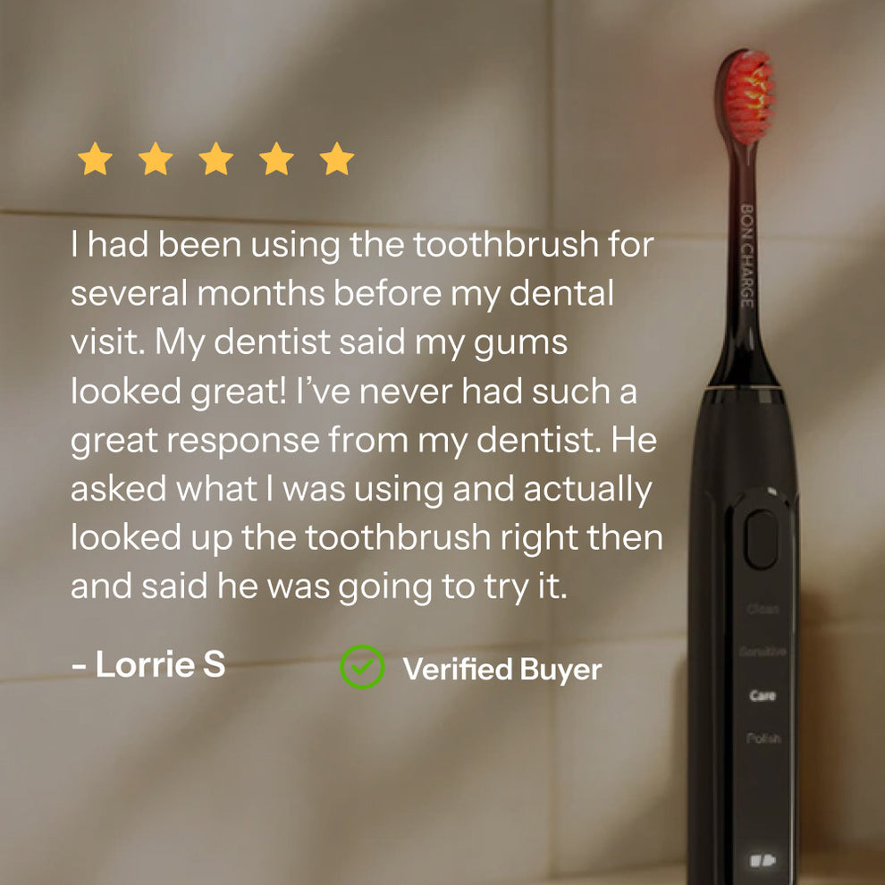 BON CHARGE Red Light Toothbrush | Upgrade Your Oral Wellness Routine ...